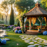 Foișor de lemn, balansoar și cort de grădină – investițiile inteligente pe timp de iarnă